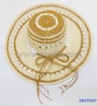 Delicate Wide Brim Crochet Straw Hats