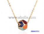 Enamel Bead Necklace