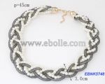 Pearl Gauze Braided Necklace 