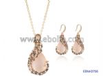 Opeal Pendant necklace and earring set