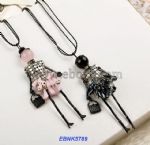 Doll pendant necklace