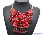 Resin flower necklace 
