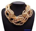 Stylish metal necklace 