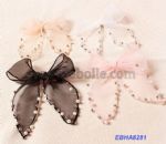 Big Bowknot Hair Clip Decorate with Bead