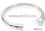 Exquisite stainless steel bangle diamante with opal and rhinestone