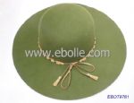 Ladies'Wool Felt Hats with Belts Decoration