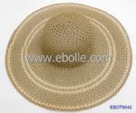 Hollow-out style wide straw hat
