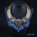 Exaggerated rhinestones necklace