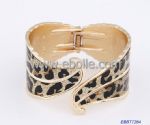 Leopard metal cuff bangle