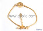 Metal chain bracelet with gold plated