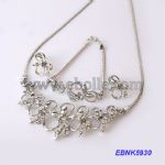 Diamante bowknot jewelries set