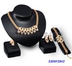 Diamante metal jewelries set