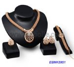 Chic metal jewelries set