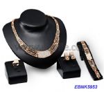 Chic diamante metal jewelries set