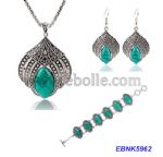 Turquoise jewelries set