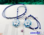 Ceramic flower jewelries set