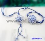 Ceramic flower jewelries set