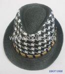 Men's Straw Trilby Hat
