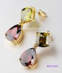 Transparent zircon fashion drop earrings