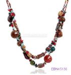 Natural stone necklace