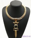 Exaggerated metal necklace