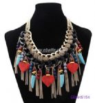 Hemp flowers tassels design necklace