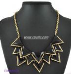 Inverted triangle metal necklace