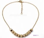 Gold plated rope design necklace