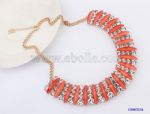Elegent curved diamond necklace