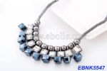Geometric crystal necklace