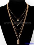 Metal charms necklace