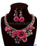 Elegant Statement Necklace and Earring Set