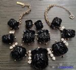 Vogue Rose Diamante Necklace and Earring Set