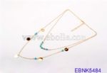 Two layers beads necklace