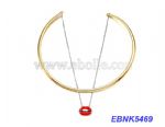 Ladies red lips collar