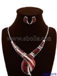 High-end Enamel Necklace and Bracelets Set