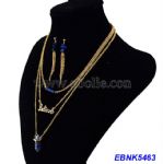 Multilayers metal necklace
