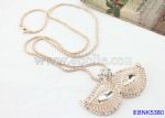 Trendy Diamante Mask Shape Necklace