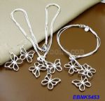 Hollow butterfly jewelry sets