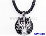 Casual braided necklace with retro pendant
