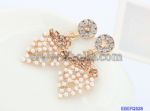 Grape shape with imitation pearls earring