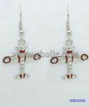 Plane earring with diamond inlaid