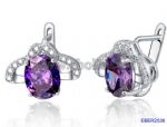 Transparent rhinestone fashion stud earrings