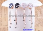 Enamel punk styles drop earrings