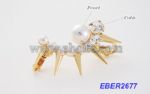 Pearls ear clips earring