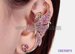 Shiny Diamante butterfly earring