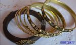  Vintage Metal and Wooden Bangles Set