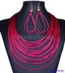 Personalized Multi Strands Necklace and Earring Set