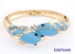 Chic Dolphin Enamelled Diamante Bangles