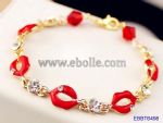 Chic Lip Enamelled Diamante Bracelets
